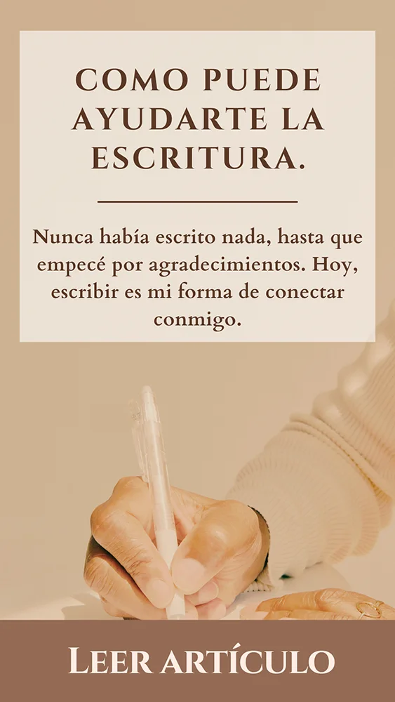Escribir para no perderme