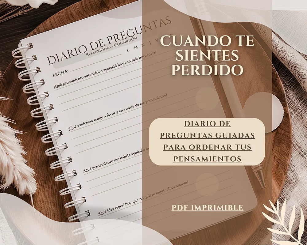 Journal en español, un diario con preguntas guiadas para desarrollo personal