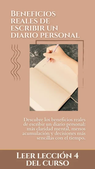 Beneficios reales de escribir un diario personal