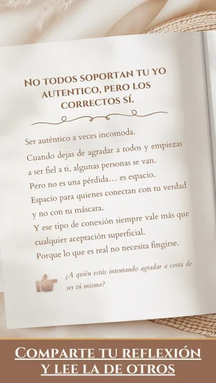 Ser auténtico hace que algunas personas se alejen y otras se acerquen copia