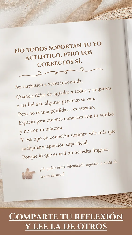 Ser auténtico hace que algunas personas se alejen y otras se acerquen