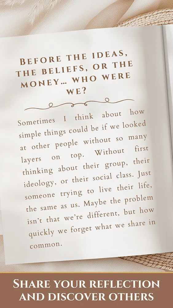 Before the ideas, the beliefs, or the money… who were we?