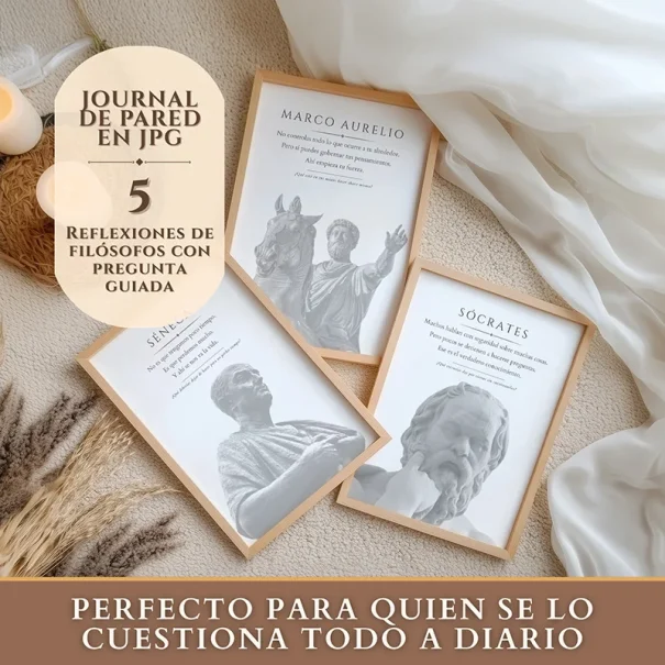 Set de 5 Posters de grandes filósofos