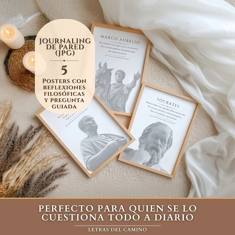 Set de 5 Posters de grandes filósofos